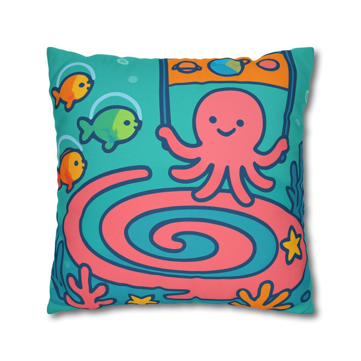 Rainbow Reef Planet Parade comfortable bedding pillow covers