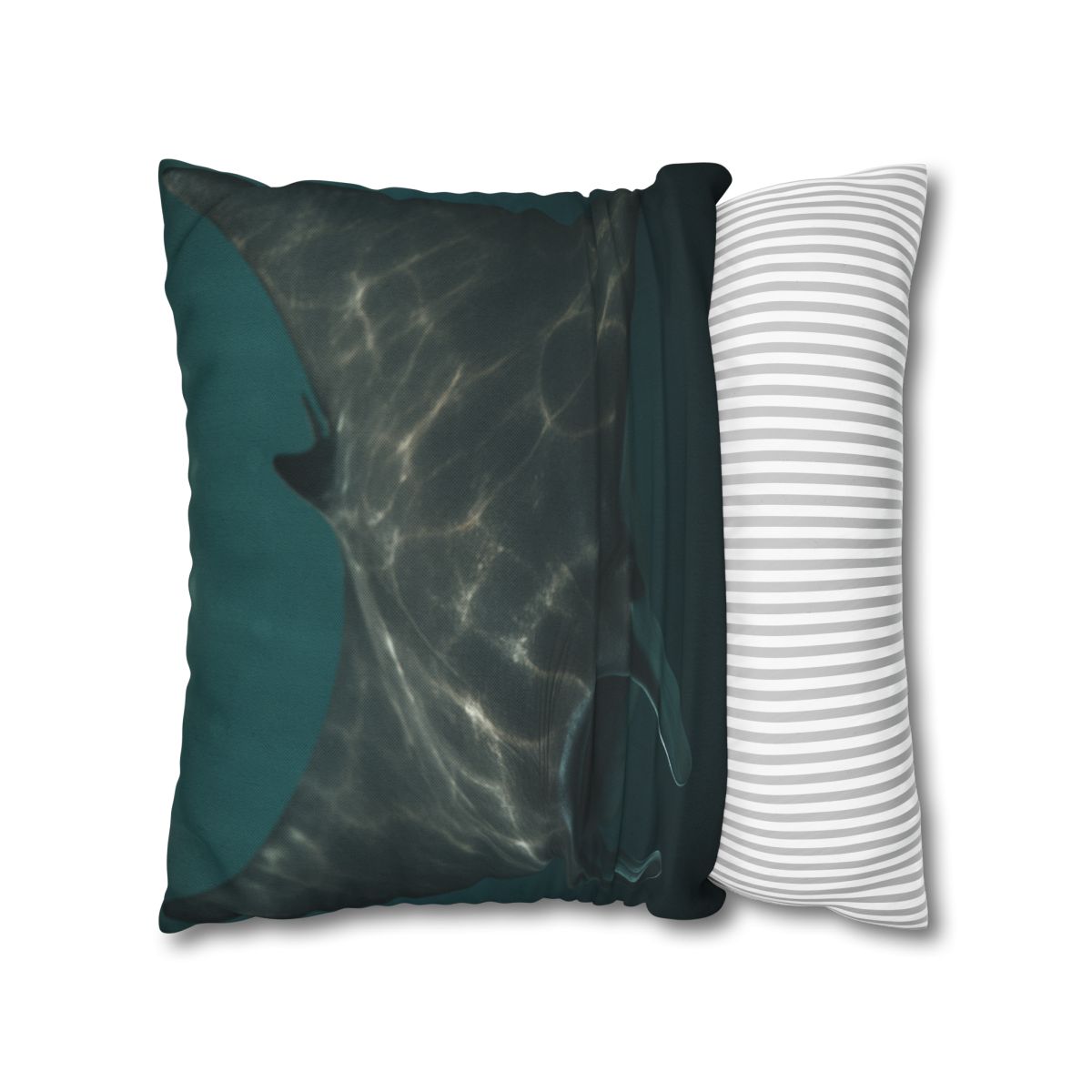 Moonlit Drift Giant Manta Ray designer print pillow cases