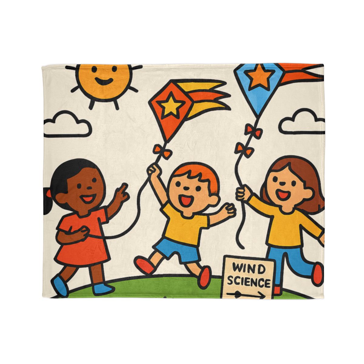 Comet Kite Parade On Cloud Hill decorative home blankets