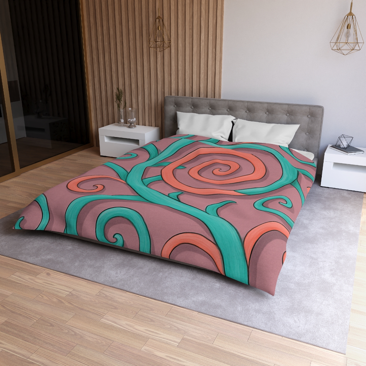 Tendril Spiral Mosaic trendy bedroom duvets