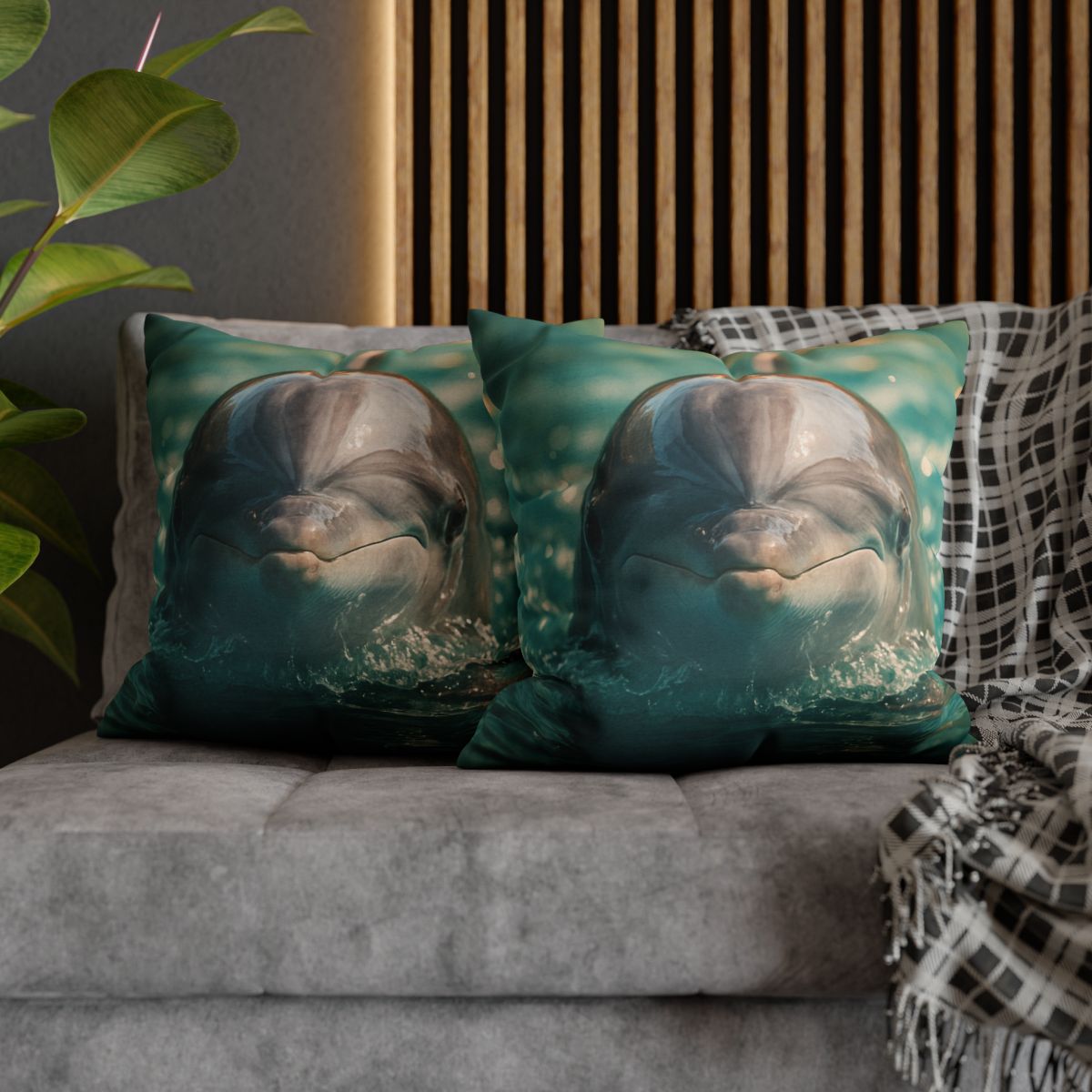 Coral Realm Dolphin comfortable bedding pillow covers