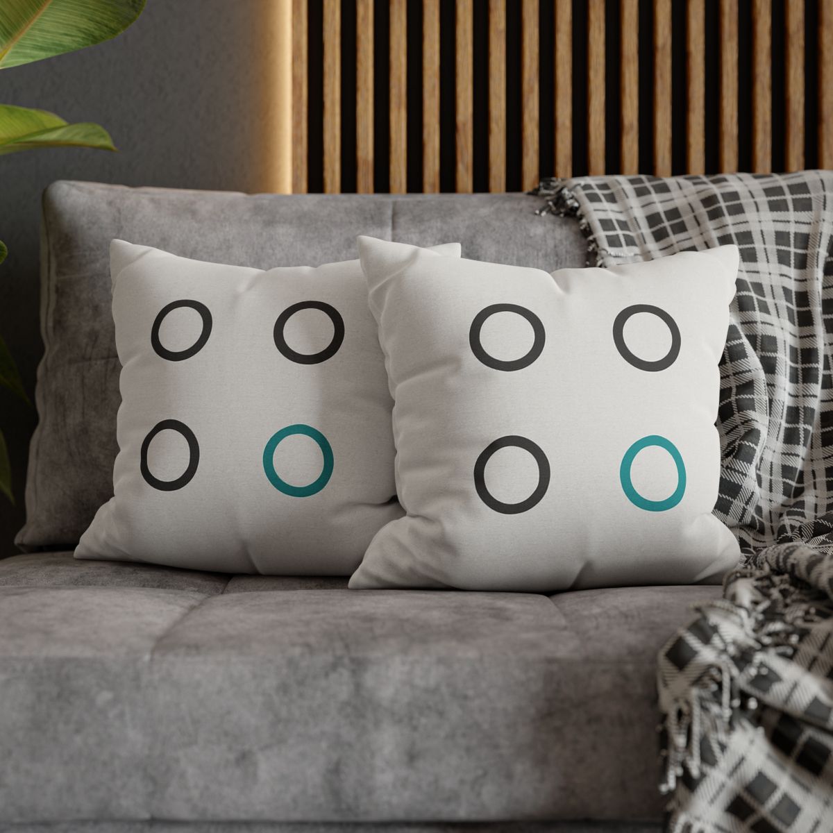 Clustered Dots With Missing Node trendy patterned pillow cases