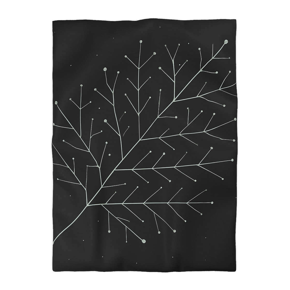 Leaf Vein Constellation Map unique patterned duvets