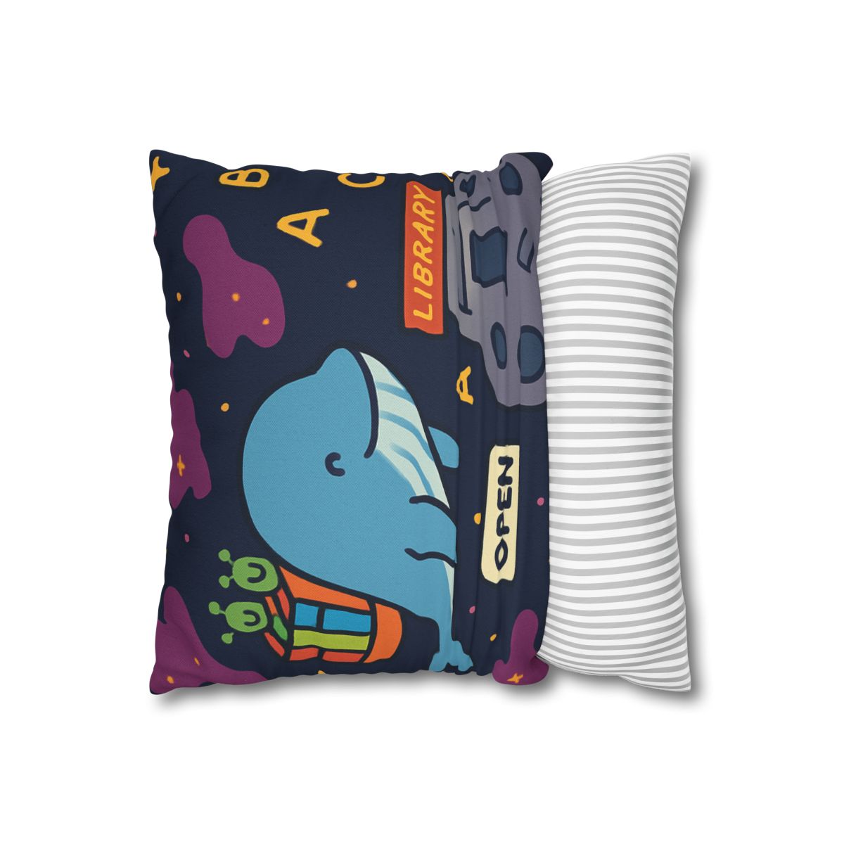 Nebula Library Whale soft cotton pillow cases