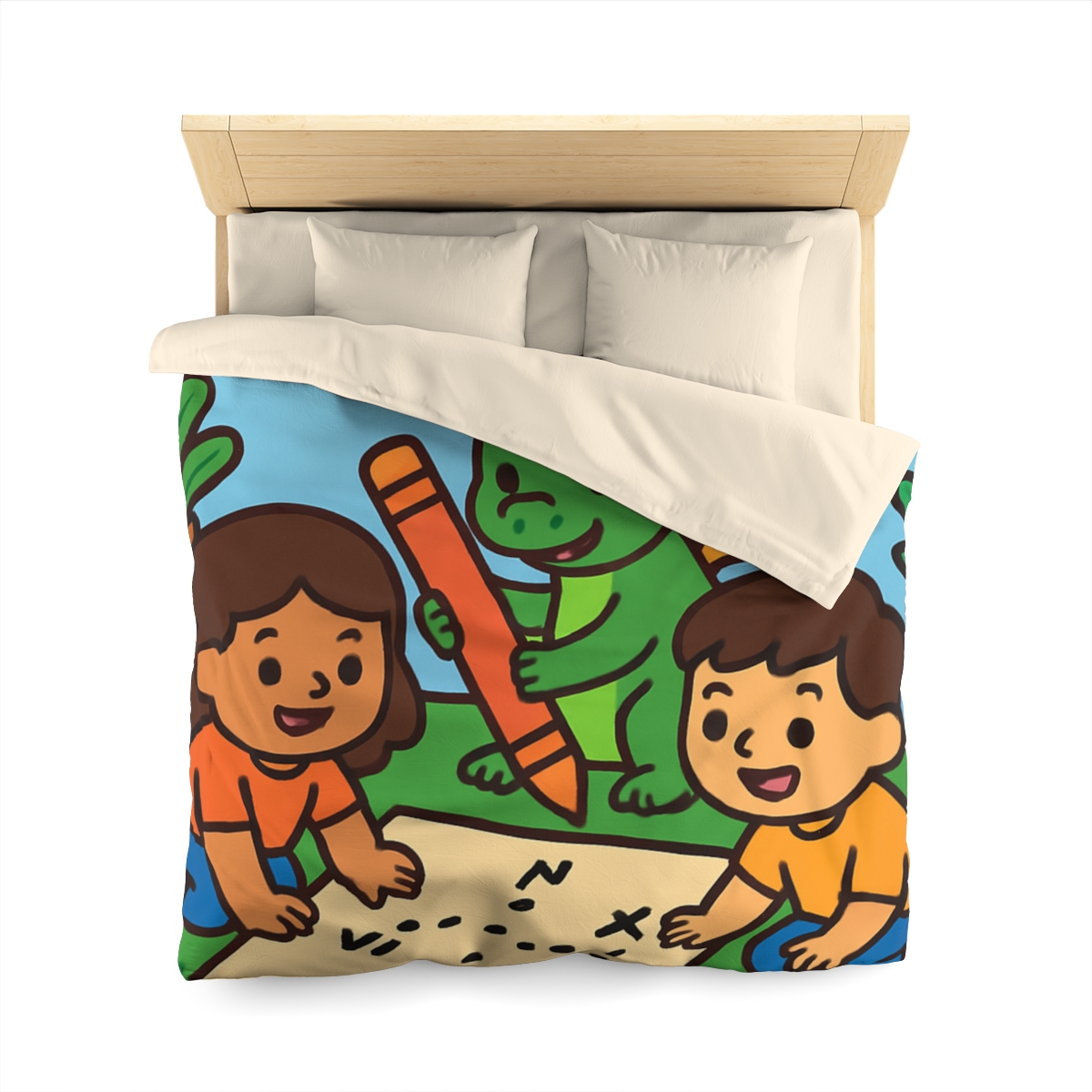 Sky Garden Map Makers With A Baby Dragon stylish duvet covers