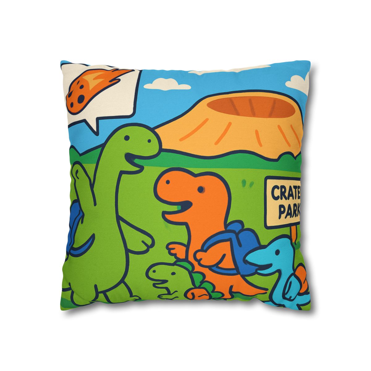 Cosmic Dino Field Trip comfortable bedding pillow covers