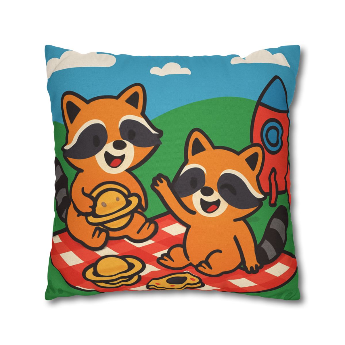 Rocket Racers Picnic custom pillow cases