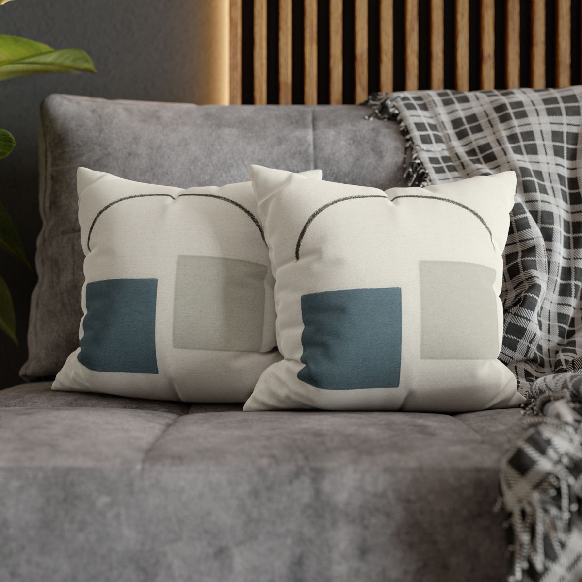 Low Arc Over Offset Squares stylish decorative pillowcases