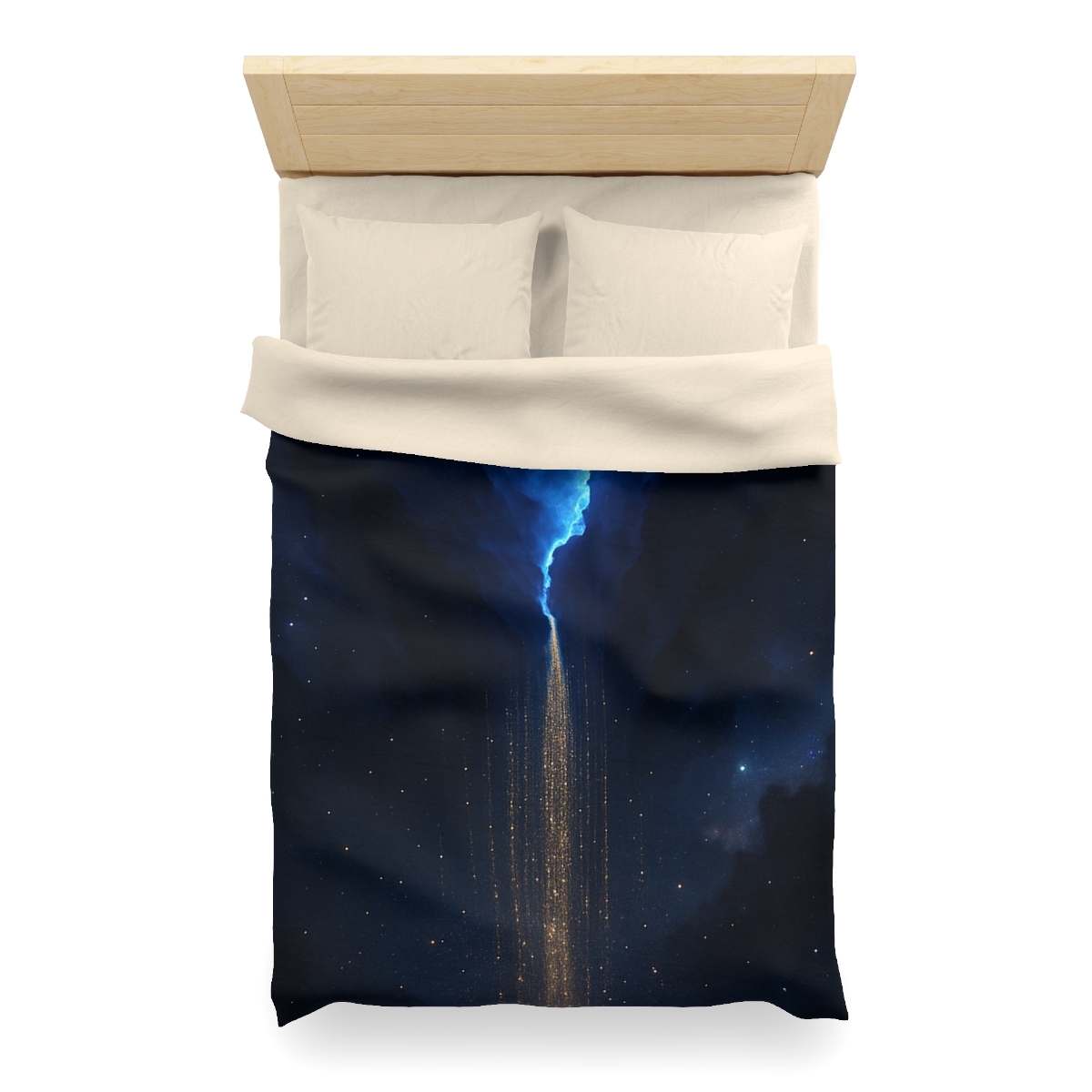 Luminous Rift Starfall custom duvets