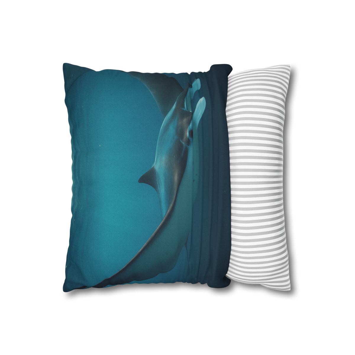 Cosmic Glide Manta Ray personalized pillow covers