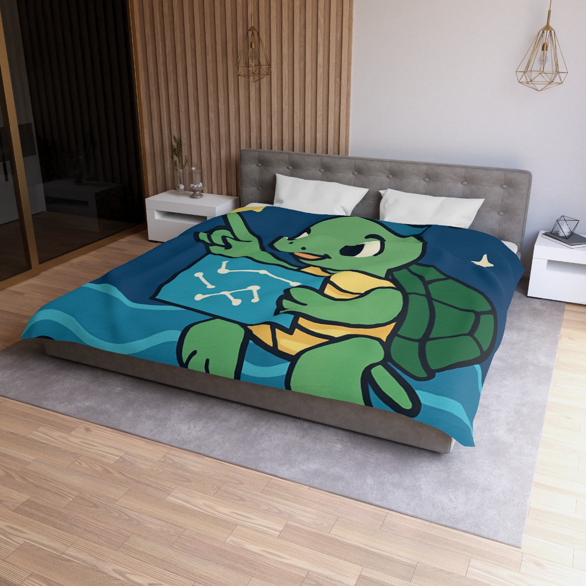 Stargazer Sea Turtle warm winter duvets