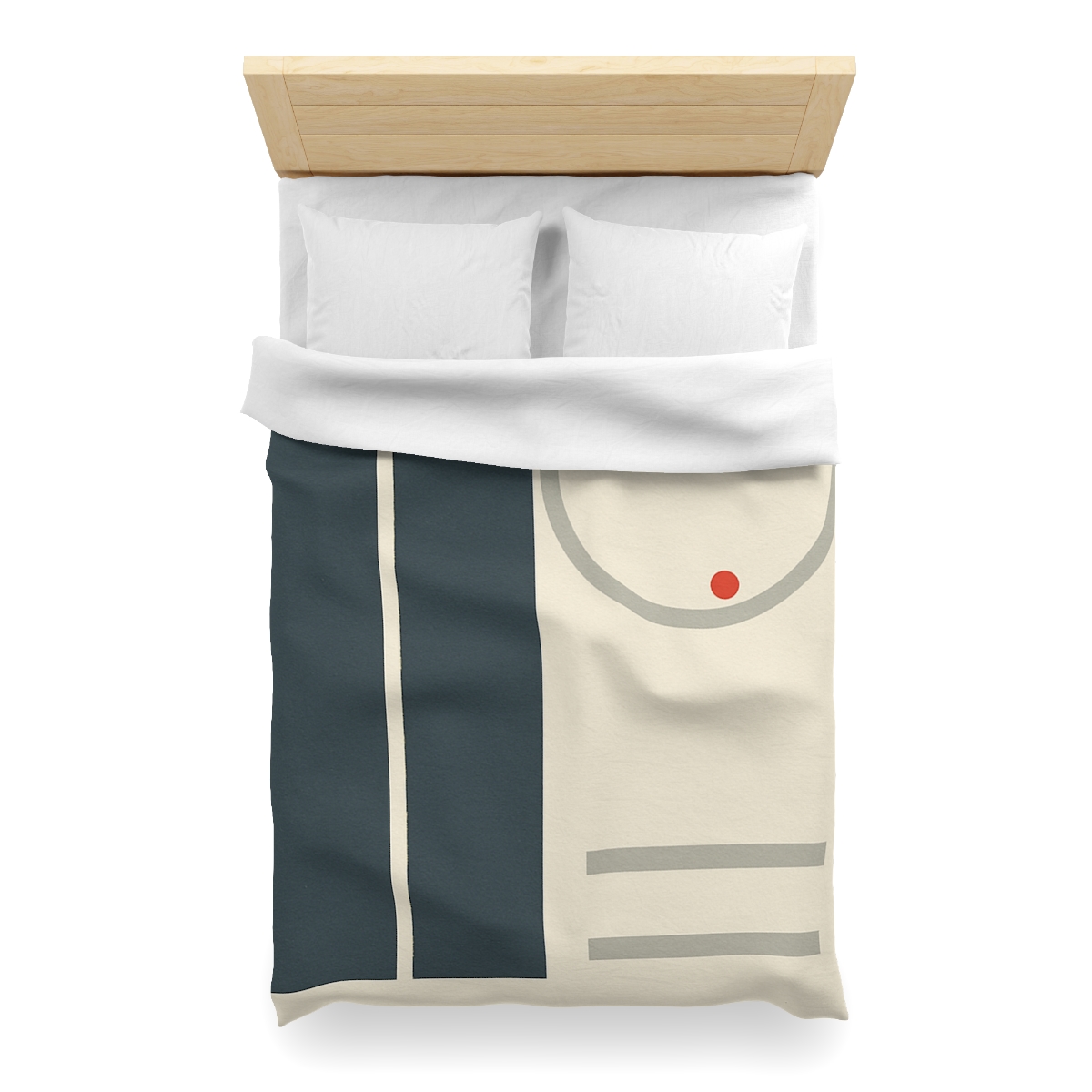 Split Rectangle With Floating Ring personalized bedding duvets