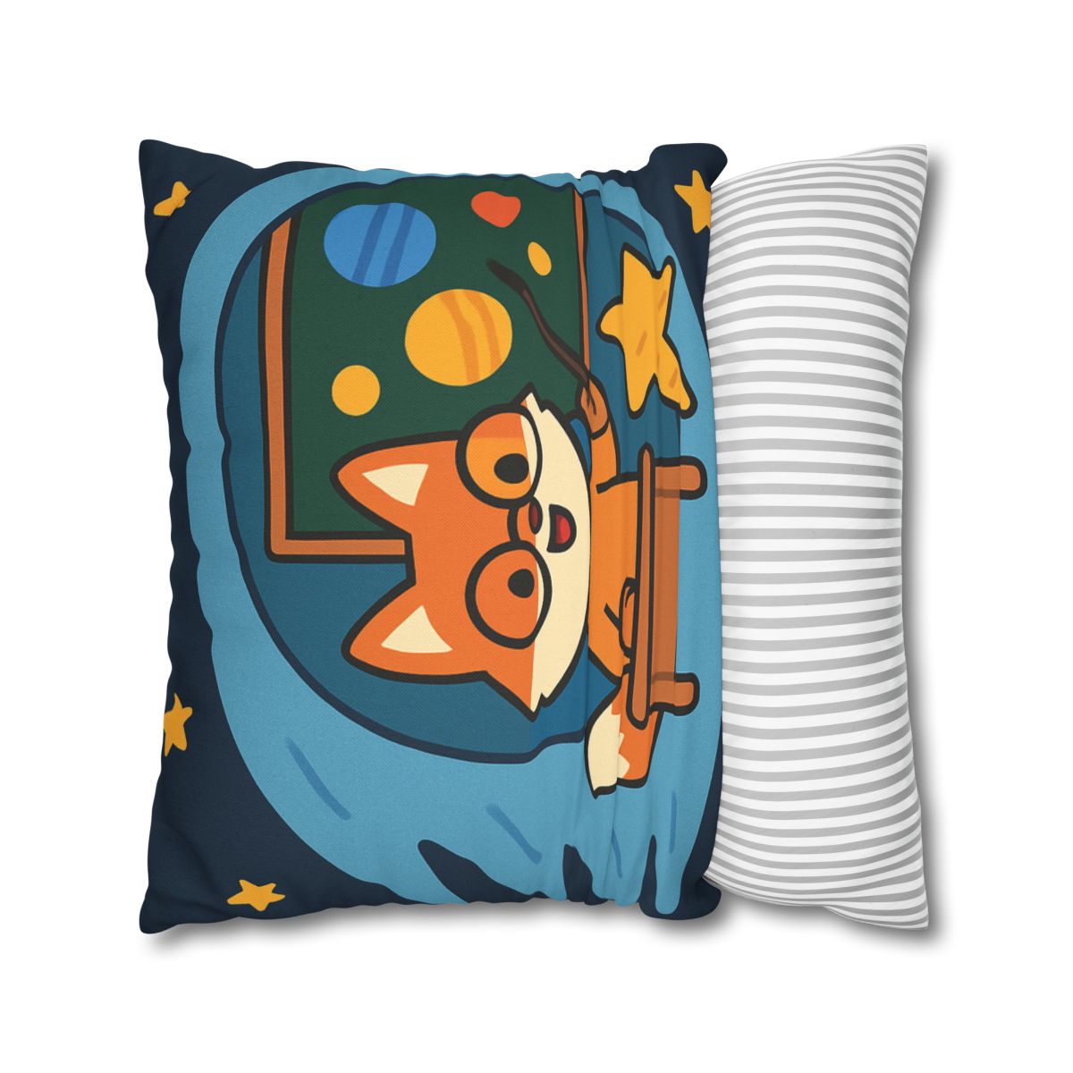 Comet Classroom With The Curious Fox custom pillow cases