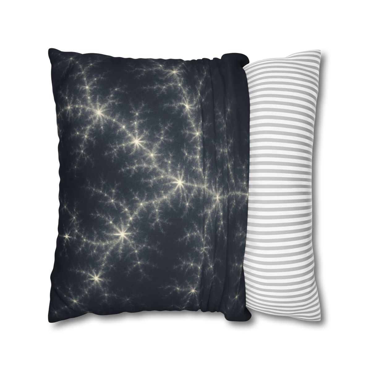 Starlit Fractal Cluster Drift stylish decorative pillowcases