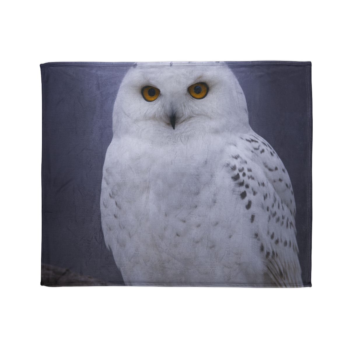 Twilight Watcher Snowy Owl trendy patterned blankets