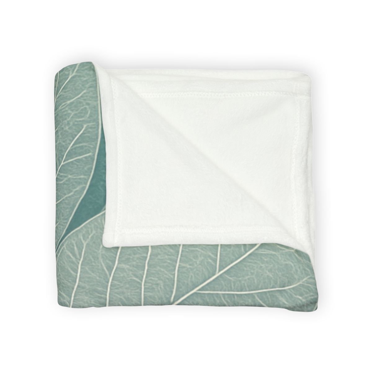 Fractal Leaf Web personalized cozy blankets