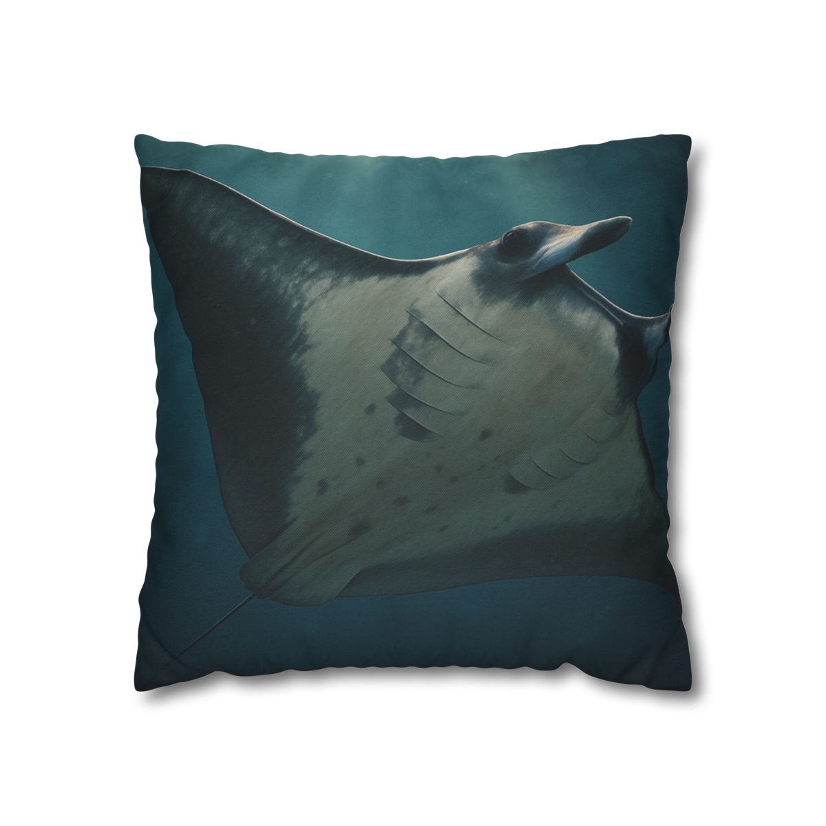 Blue Halo Giant Manta Ray comfortable bedding pillow covers