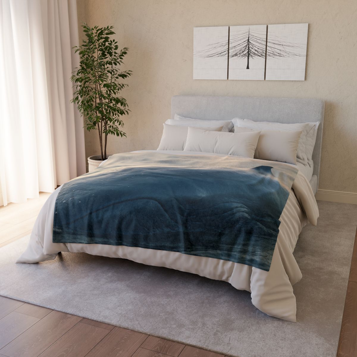 Deep Song Blue Whale designer printed blankets