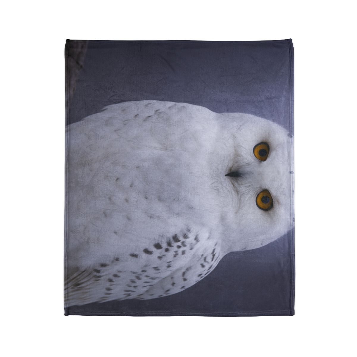 Twilight Watcher Snowy Owl trendy patterned blankets
