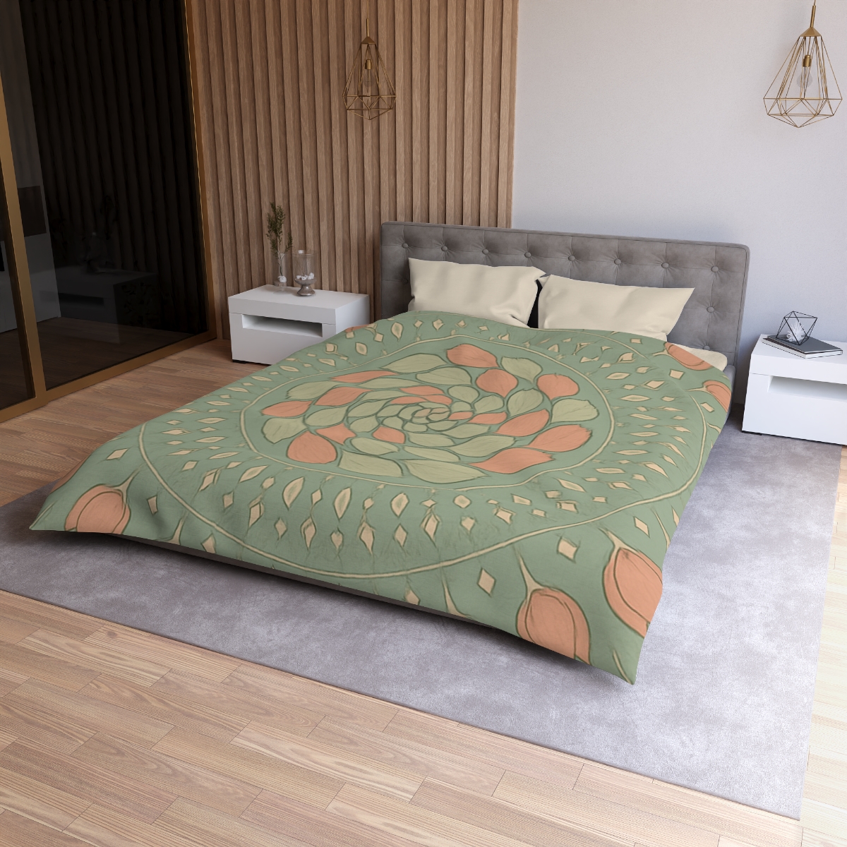 Bud Spiral Mandala trendy bedroom duvets