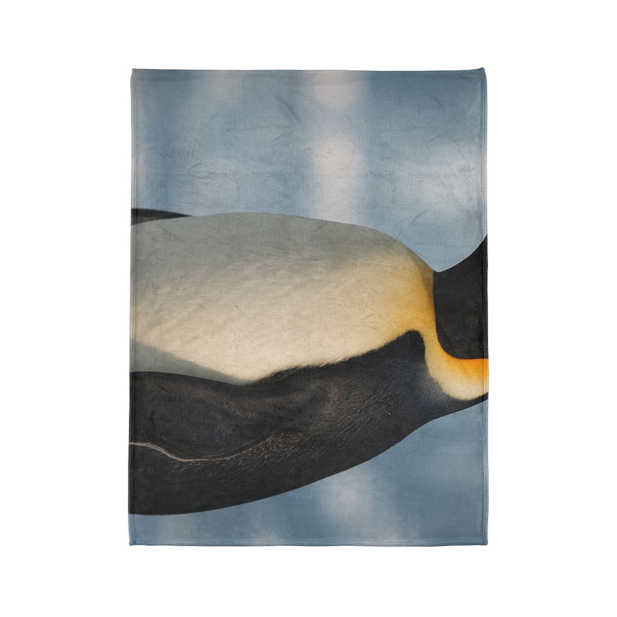Aurora Drift Emperor Penguin soft fleece blankets