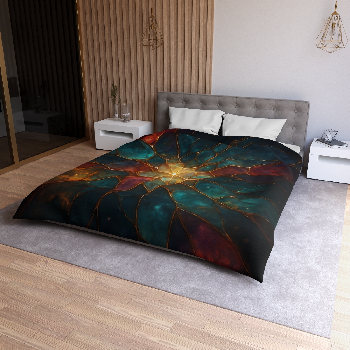 Prismatic Nebula Glasswork soft comforter duvets