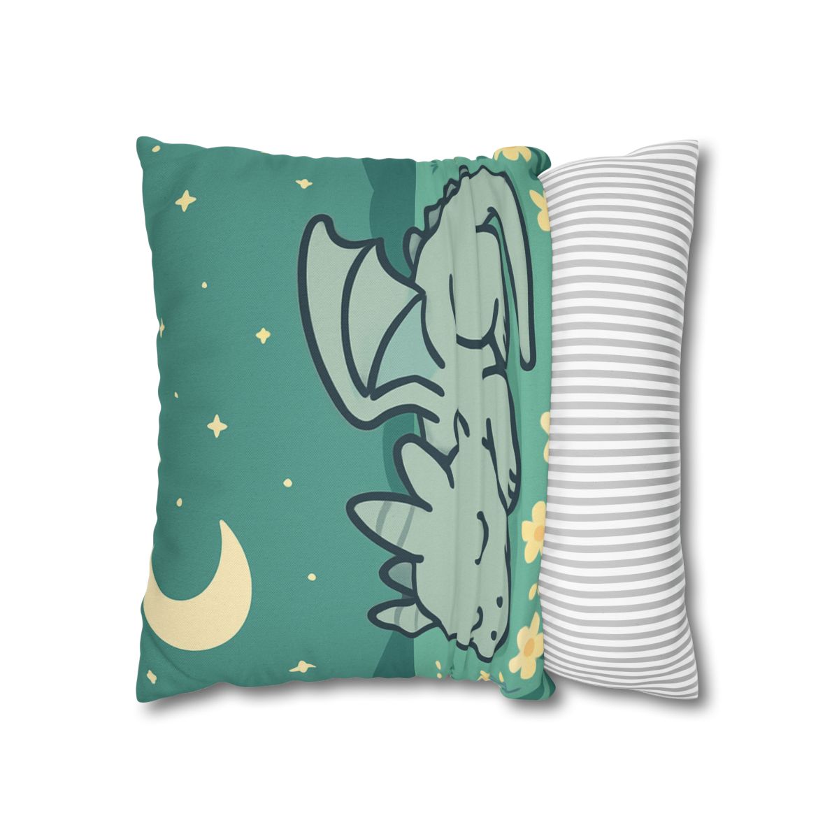 Moonlight Meadow Dragon designer print pillow cases