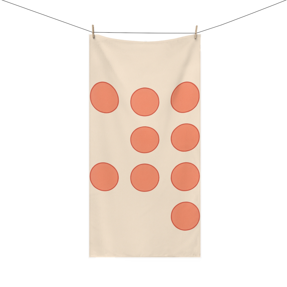 Asymmetric Dot Grid Cluster comfortable face towels