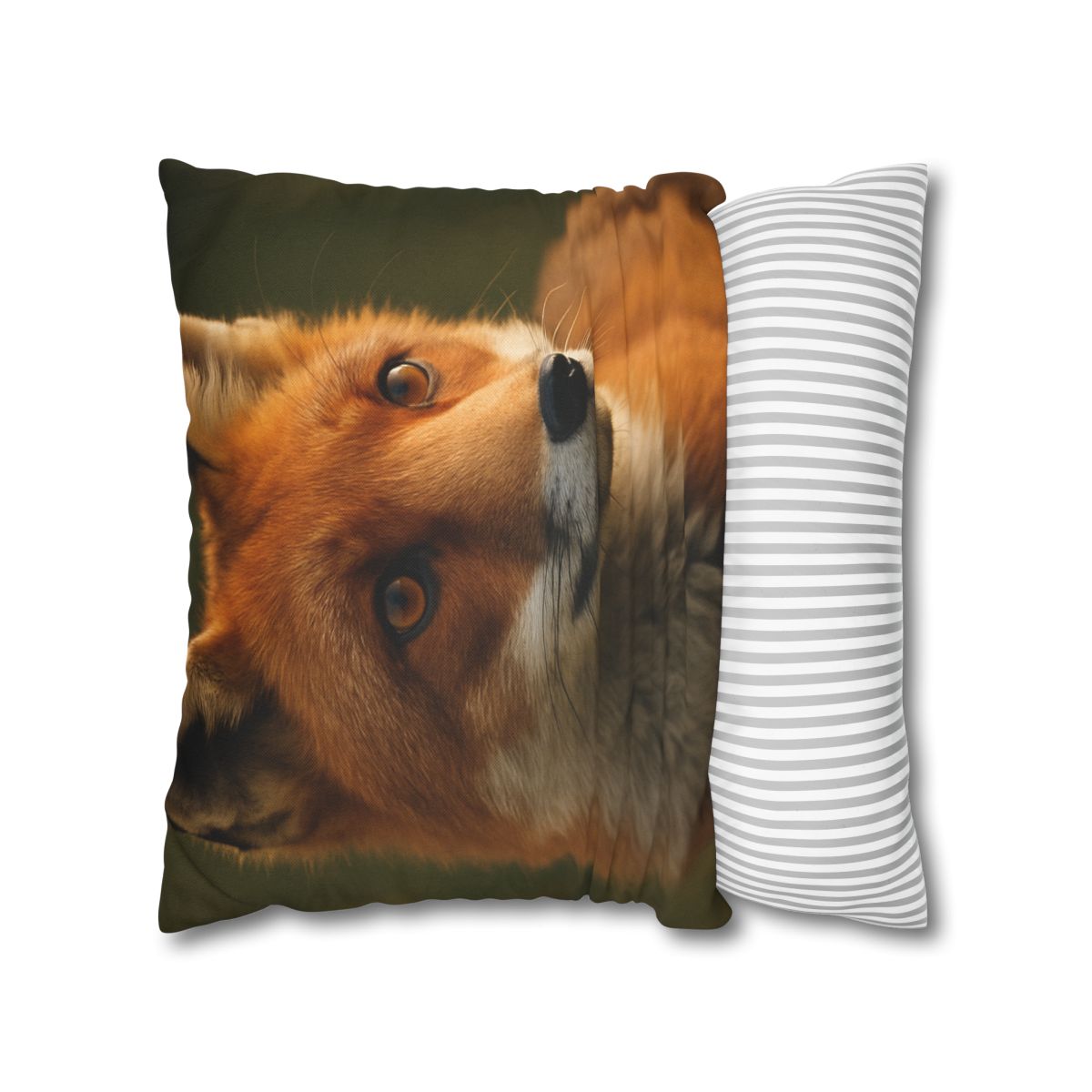 Crimson Whisper Red Fox stylish decorative pillowcases