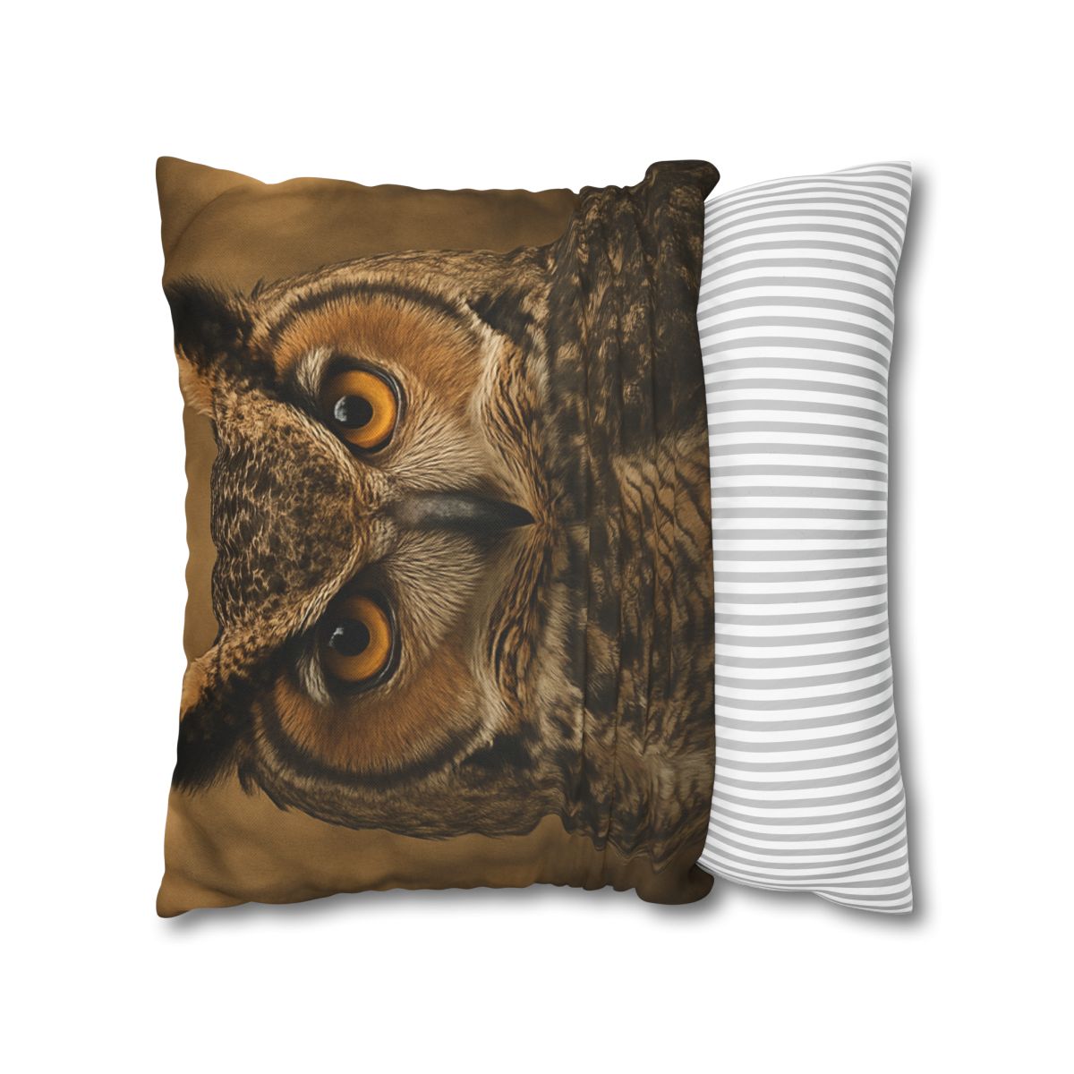 Amber Vigil Great Horned Owl personalized pillow covers