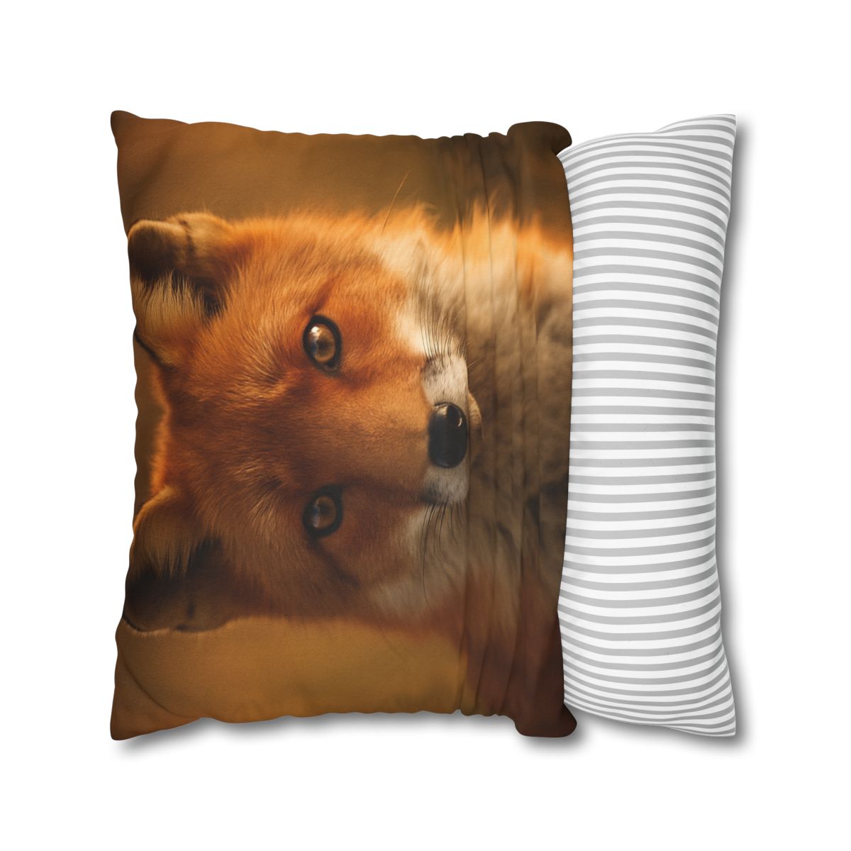 Crimson Whisper Red Fox trendy patterned pillow cases