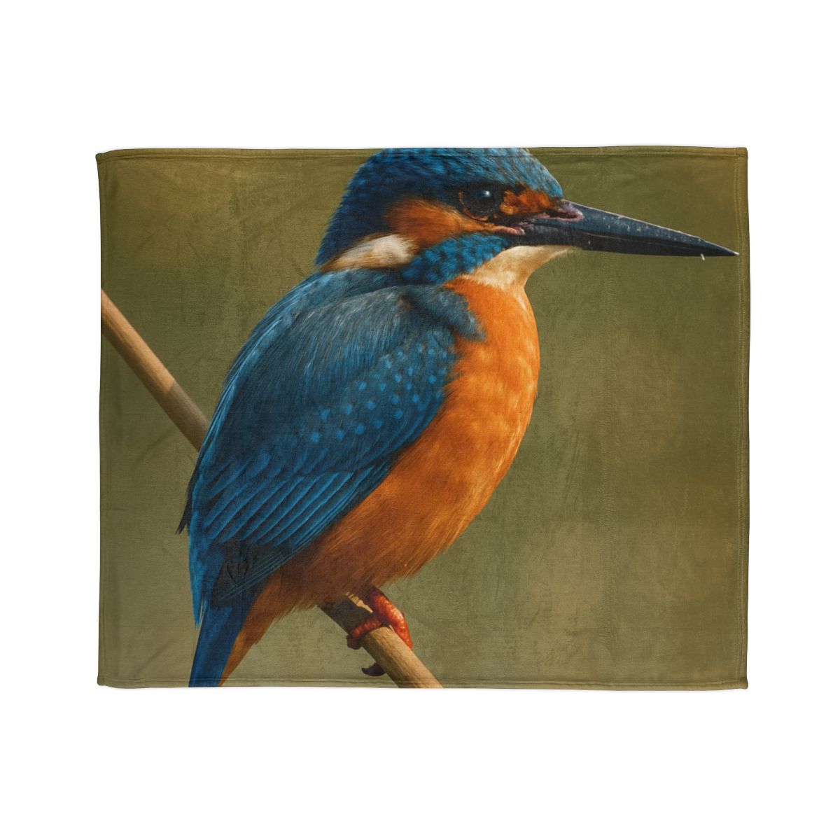 Dawn Drift Kingfisher designer printed blankets