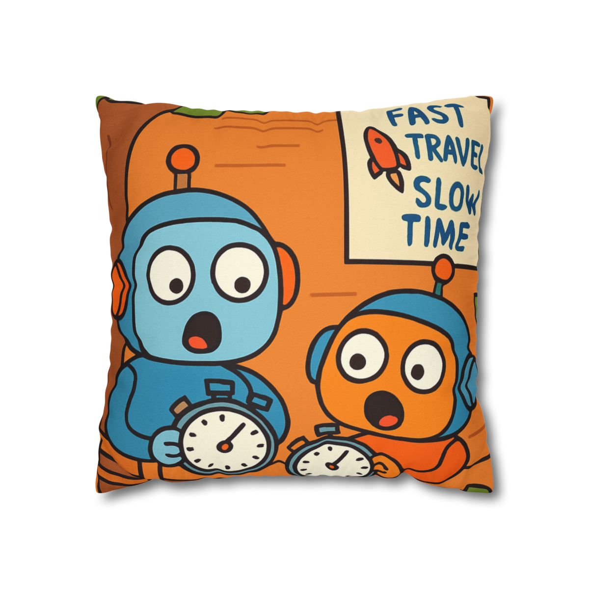 Time Dilation Treehouse Twins soft cotton pillow cases
