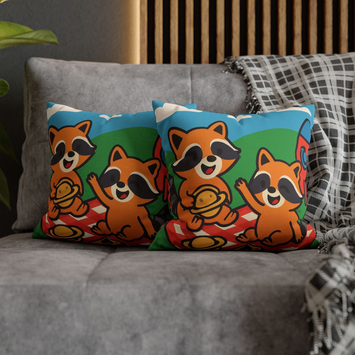 Rocket Racers Picnic custom pillow cases