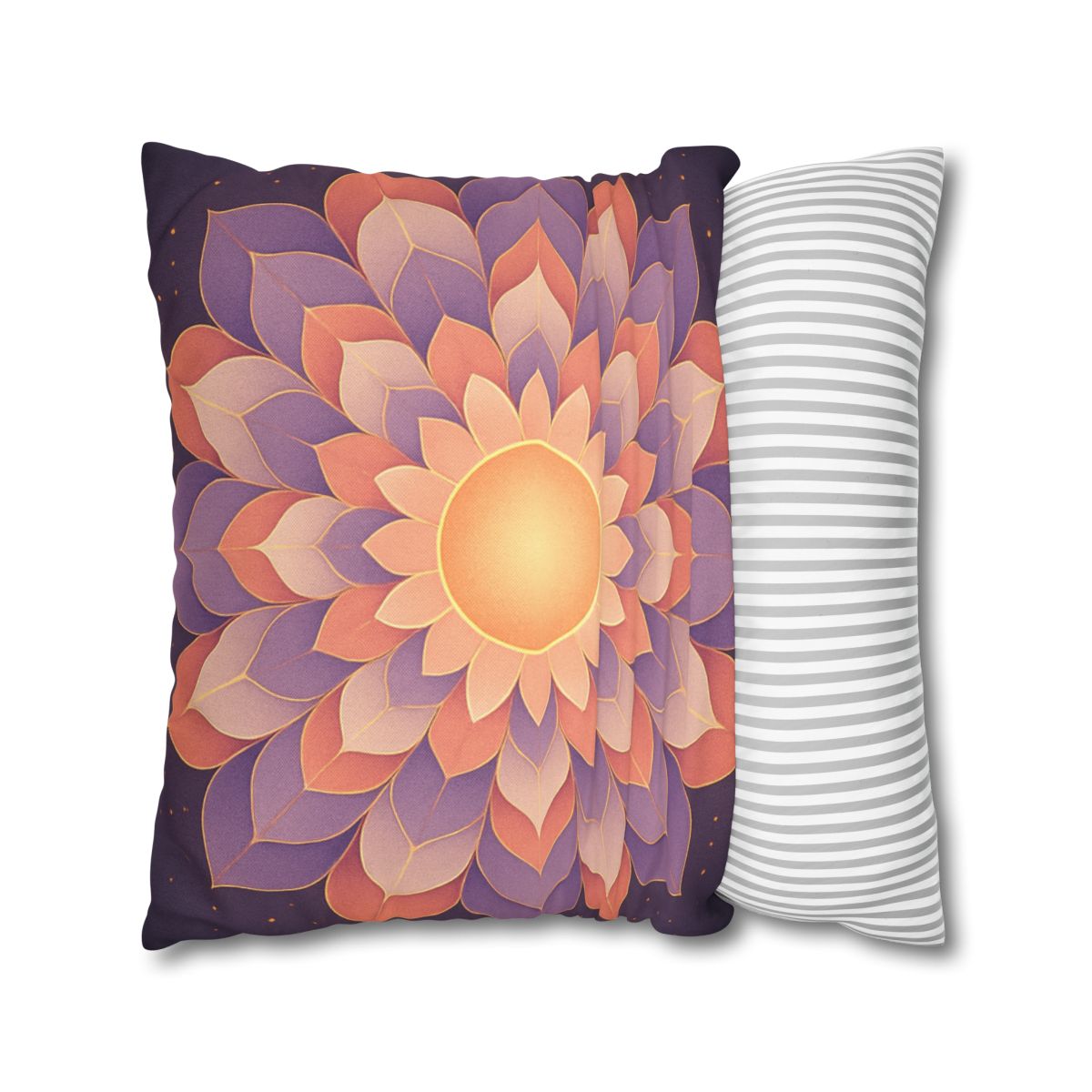 Petal Halo Mandala Drift unique gift pillow cases