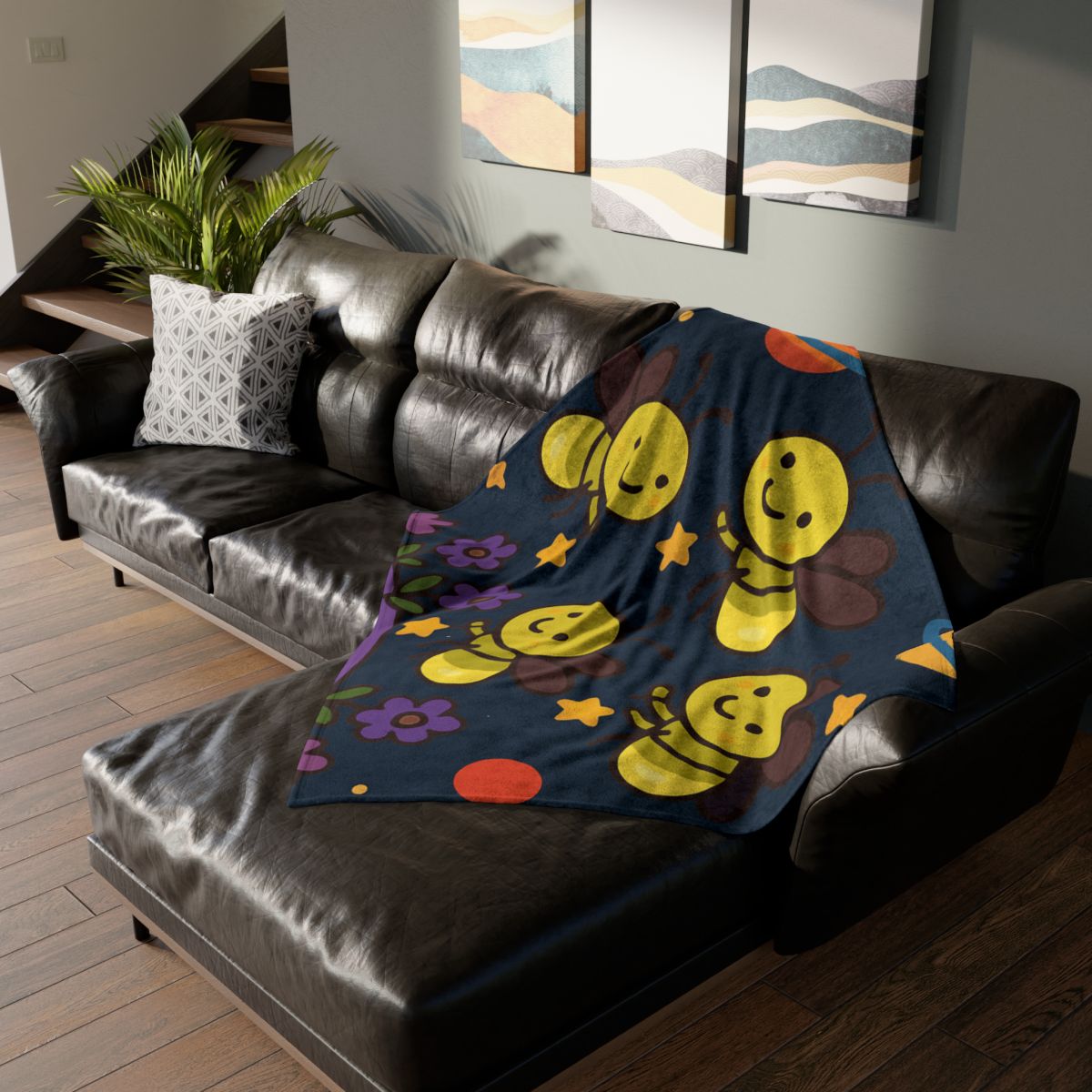 Galaxy Garden Of Singing Fireflies decorative home blankets