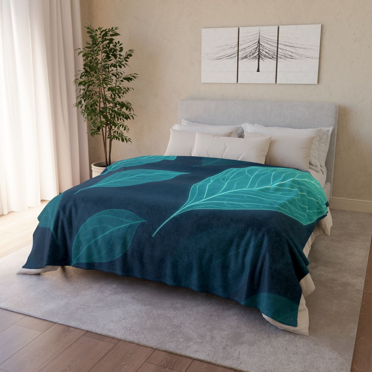 Orbiting Leaf Vein Circuit warm winter blankets