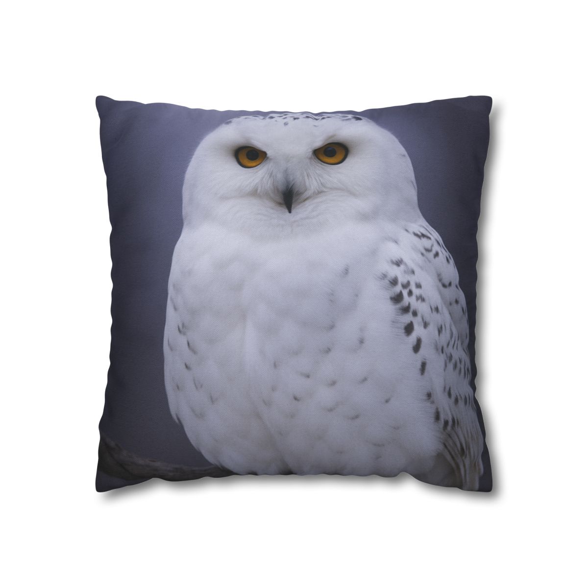 Twilight Watcher Snowy Owl comfortable bedding pillow covers