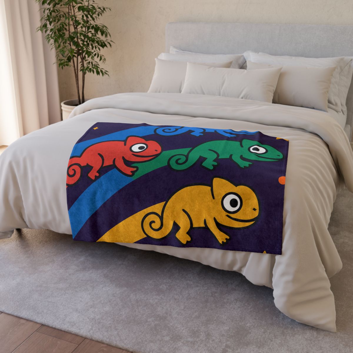 Comet Chameleons Color Changing Race warm winter blankets