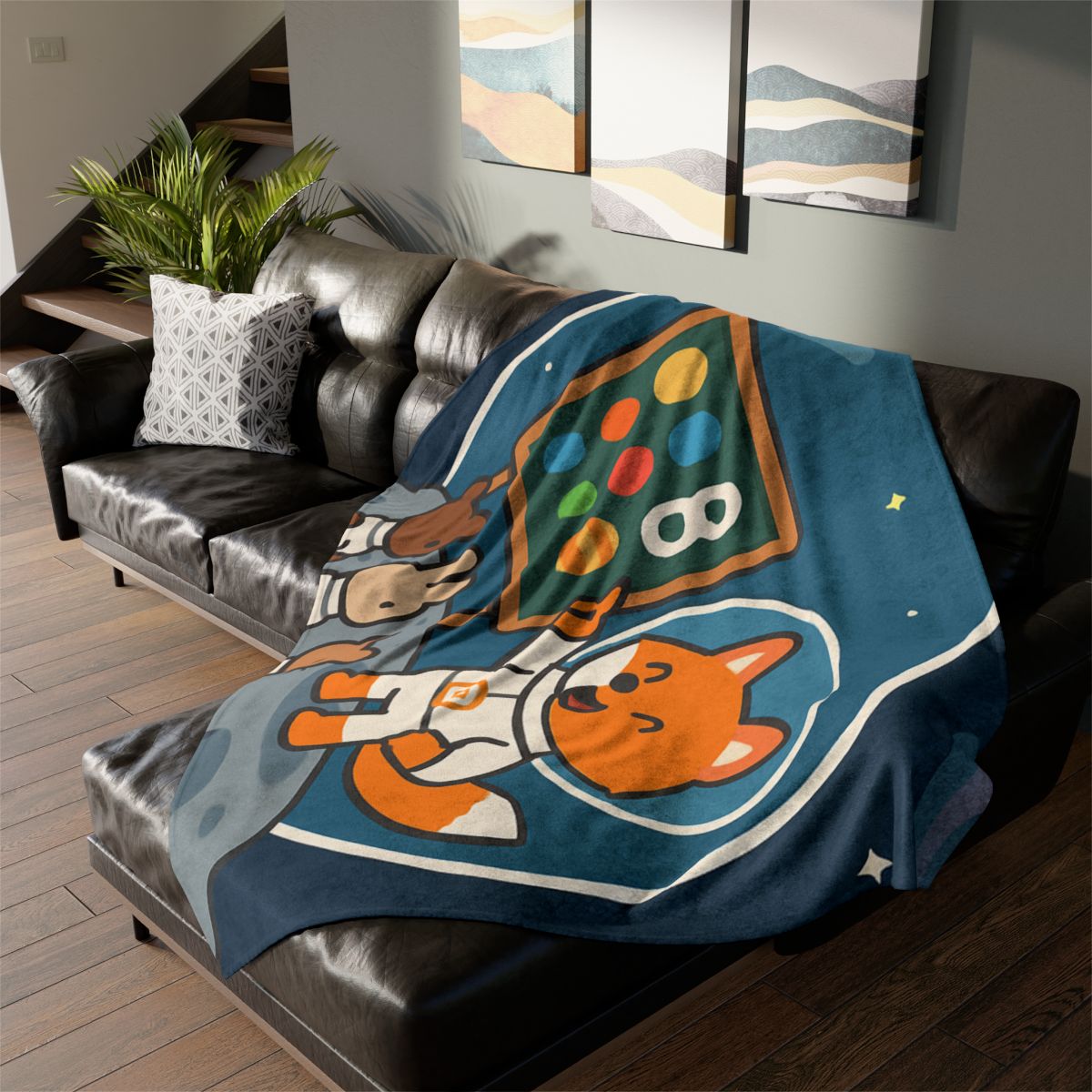 Comet Classroom With Astro Fox decorative home blankets