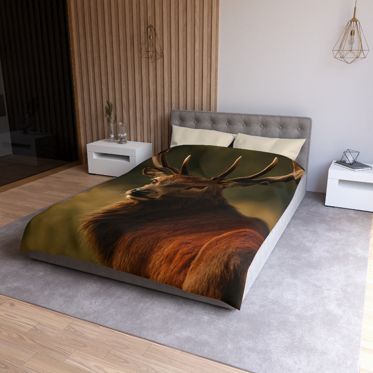 Amber Glance Red Deer stylish duvet covers