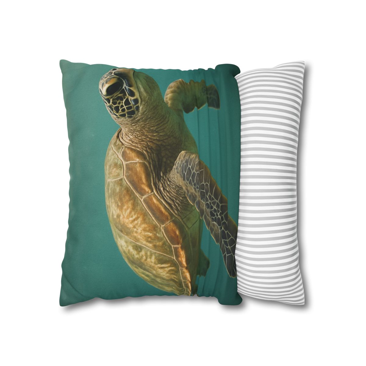 Amber Stillness Green Sea Turtle trendy patterned pillow cases