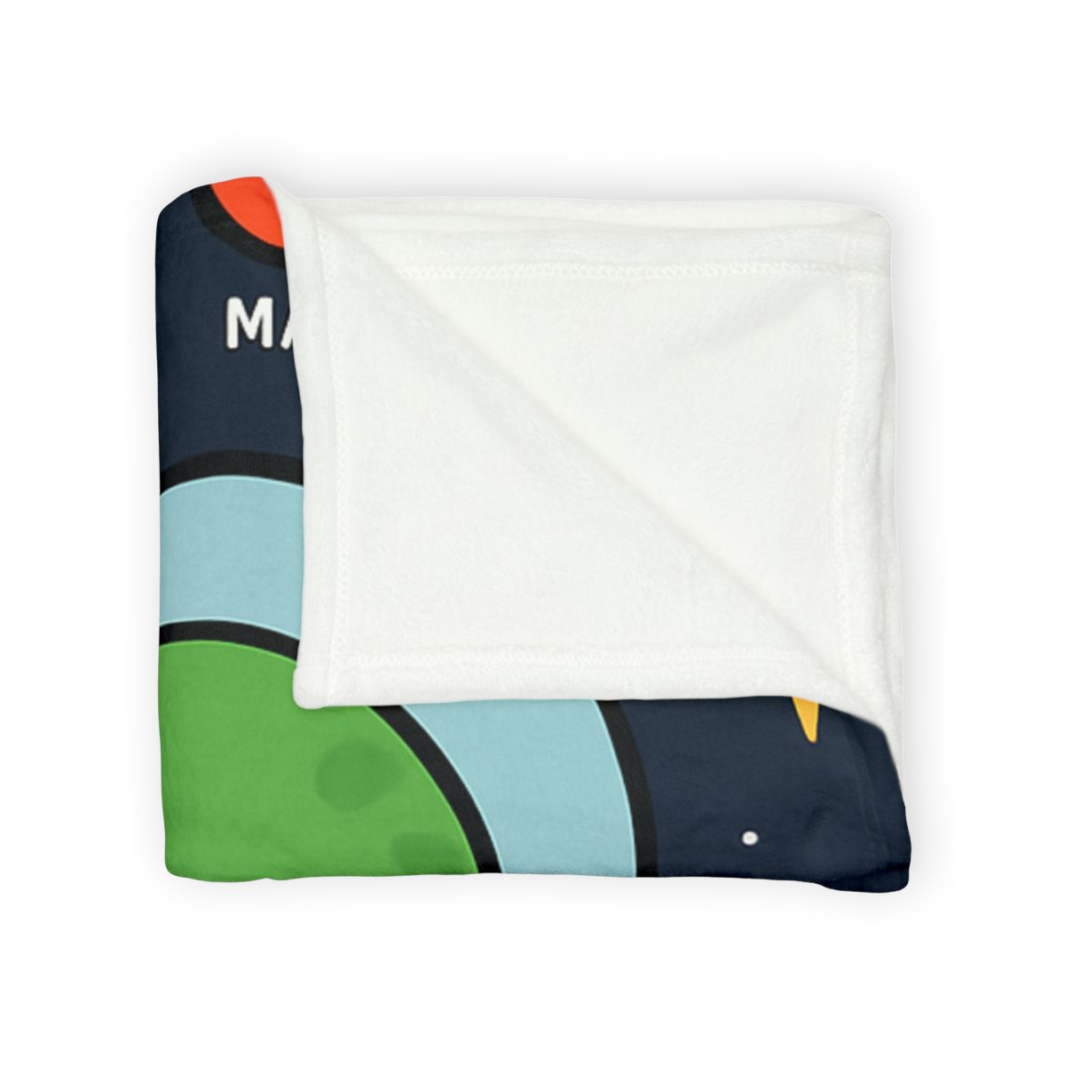 Solar Sail Turtle And The Planetary Parade personalized cozy blankets