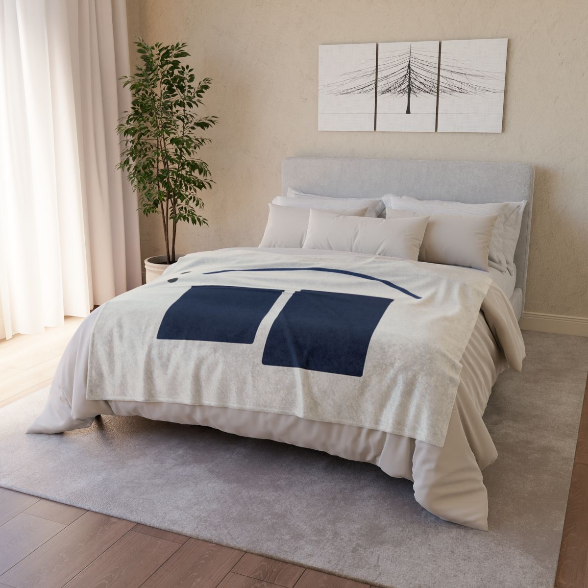 Arc Bridge Over Offset Blocks warm winter blankets