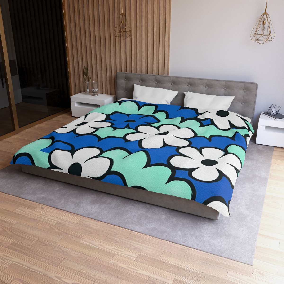 Blossom Wave Tessellation soft comforter duvets