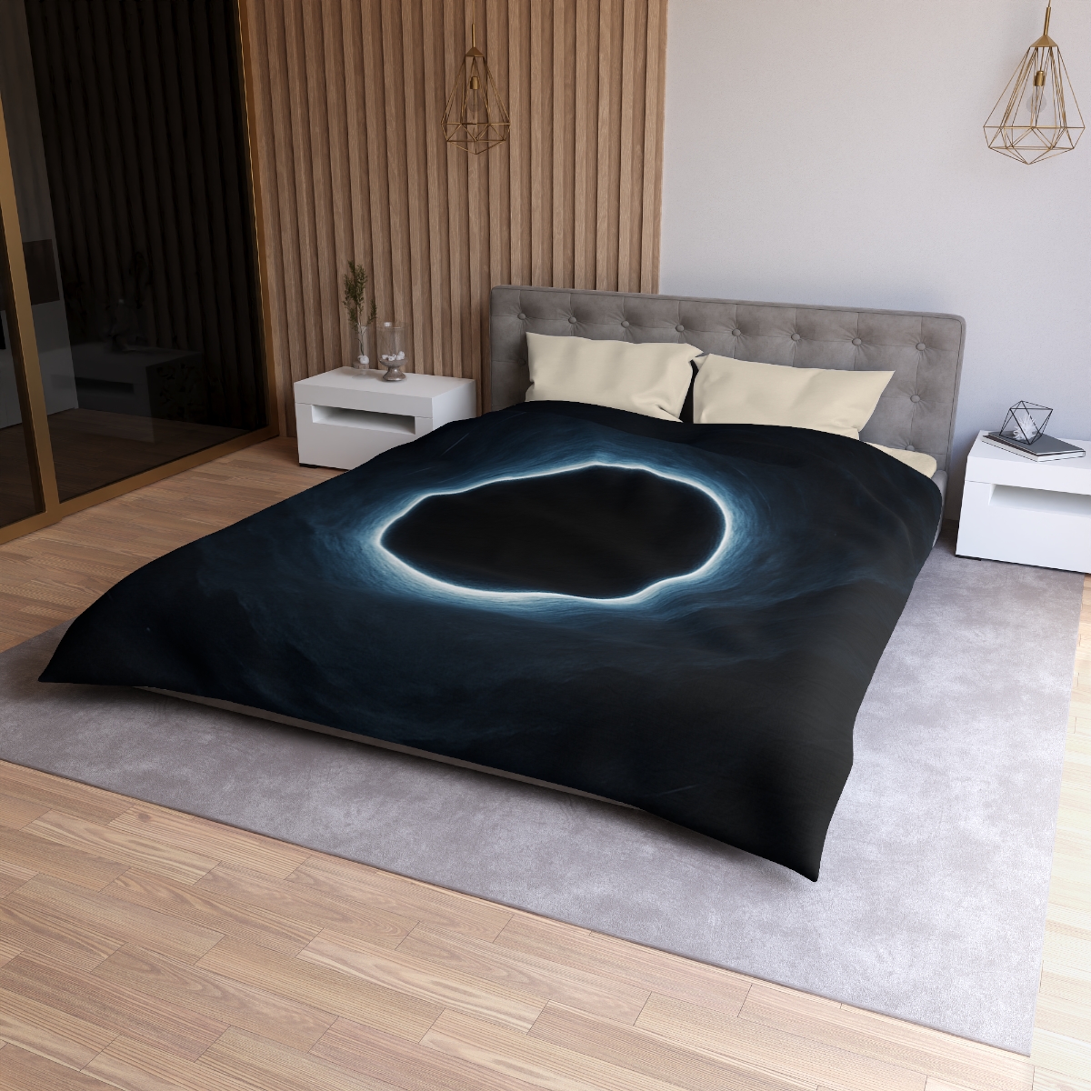Luminous Event Horizon Veil personalized bedding duvets