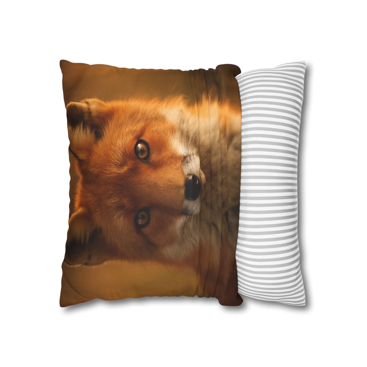 Crimson Whisper Red Fox trendy patterned pillow cases
