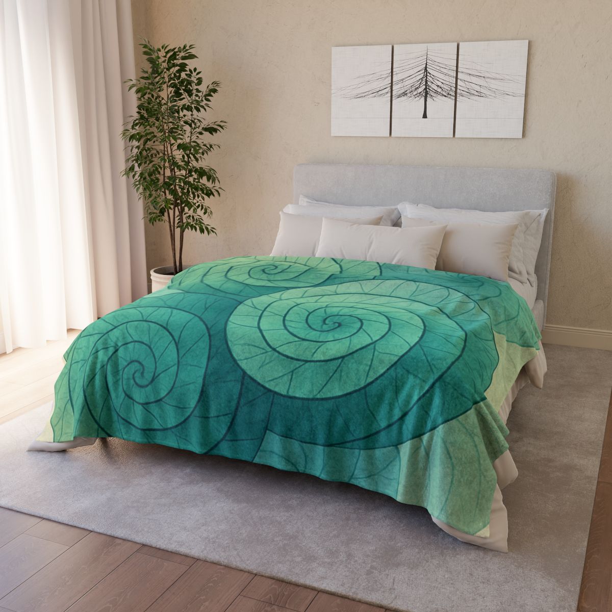 Vein Spiral Canopy trendy patterned blankets