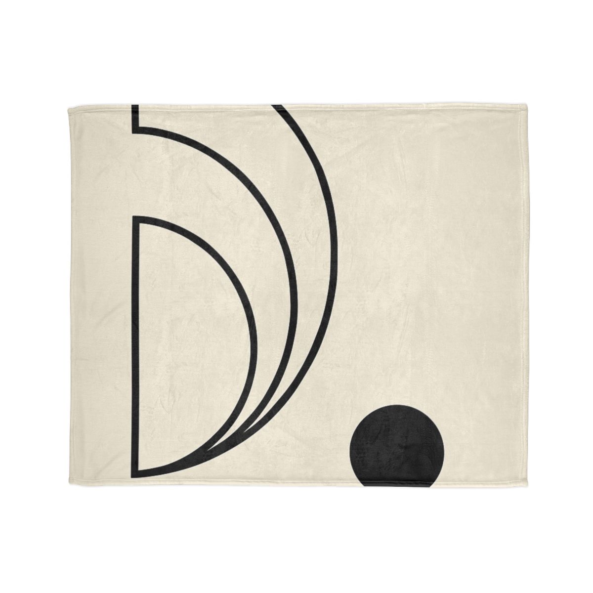 Triple Offset Arc And Dot stylish throw blankets