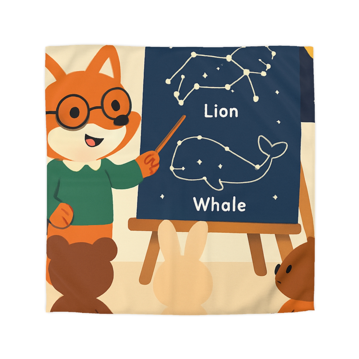Constellation Classroom Fox stylish duvet covers